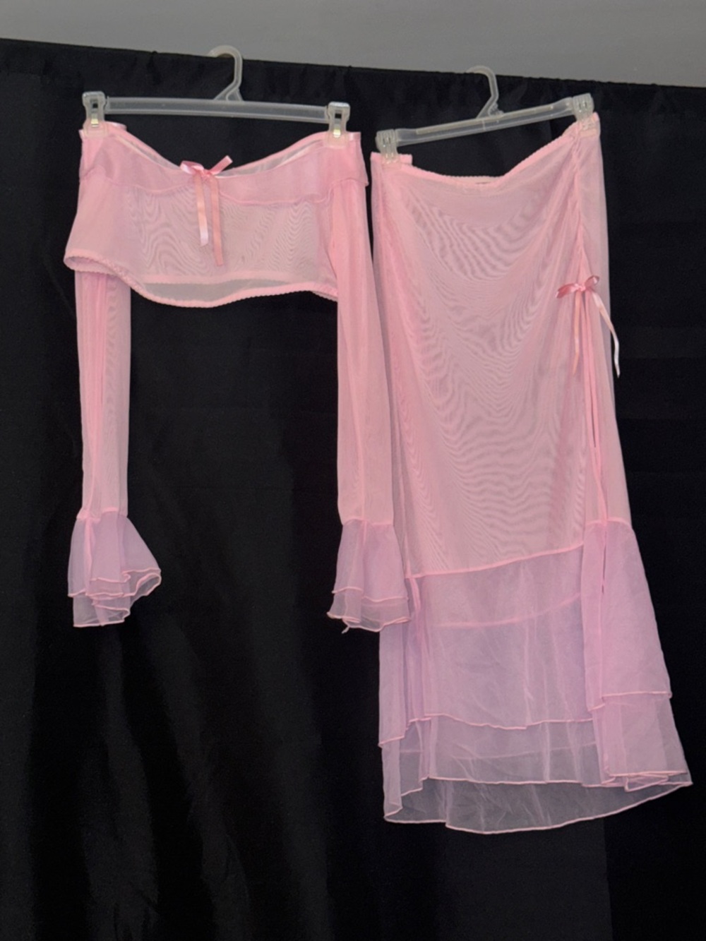 Pink Women's Two-Piece Lingerie Set